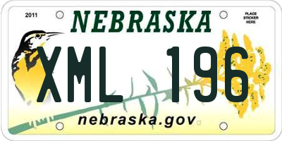 NE license plate XML196