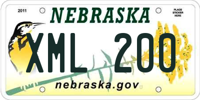 NE license plate XML200