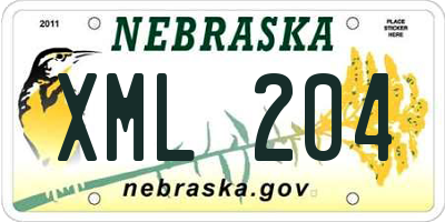 NE license plate XML204