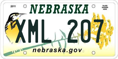 NE license plate XML207