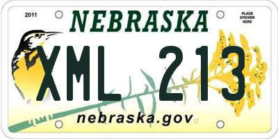 NE license plate XML213