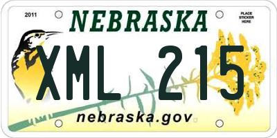 NE license plate XML215