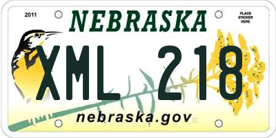 NE license plate XML218