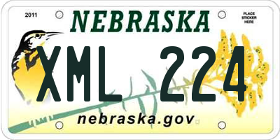 NE license plate XML224