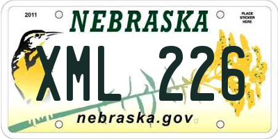 NE license plate XML226