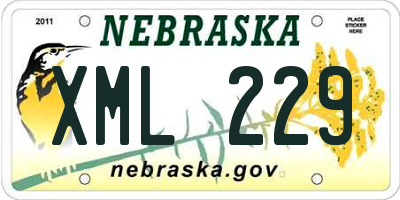 NE license plate XML229