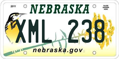 NE license plate XML238