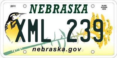 NE license plate XML239