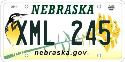 NE license plate XML245