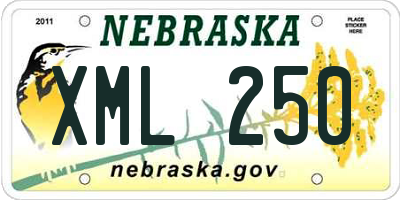 NE license plate XML250