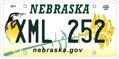 NE license plate XML252
