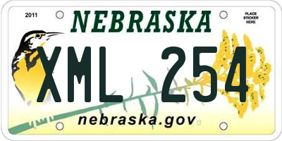 NE license plate XML254