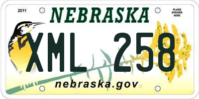 NE license plate XML258