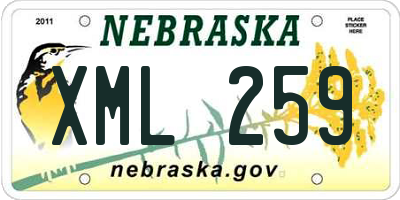 NE license plate XML259