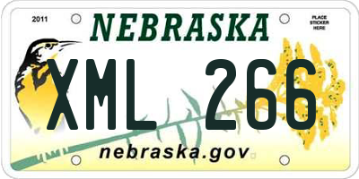 NE license plate XML266