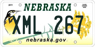 NE license plate XML267