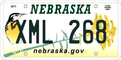 NE license plate XML268