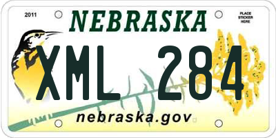 NE license plate XML284