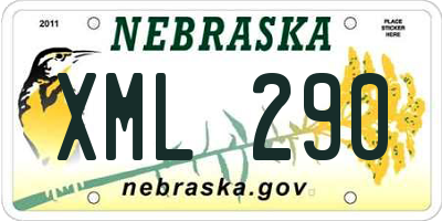 NE license plate XML290
