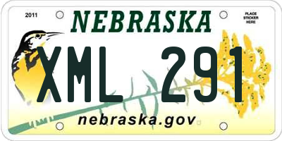 NE license plate XML291