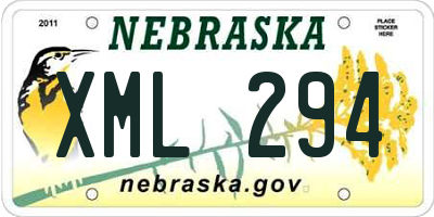 NE license plate XML294