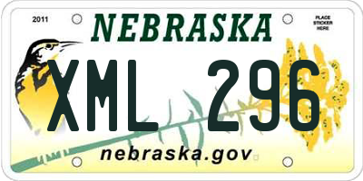NE license plate XML296