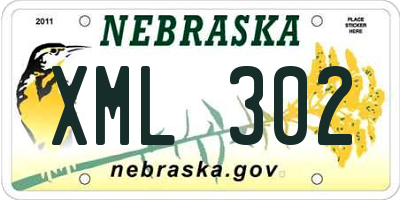 NE license plate XML302