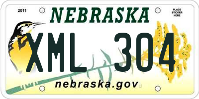 NE license plate XML304