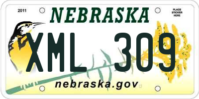 NE license plate XML309