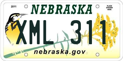 NE license plate XML311