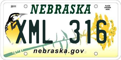 NE license plate XML316
