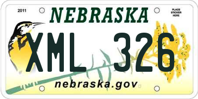 NE license plate XML326
