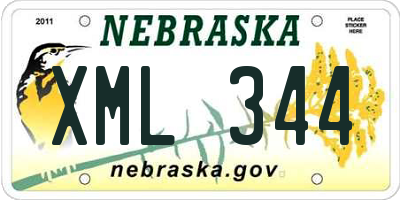 NE license plate XML344