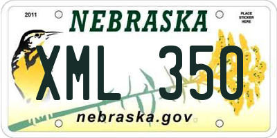 NE license plate XML350
