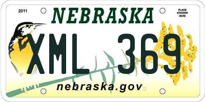 NE license plate XML369