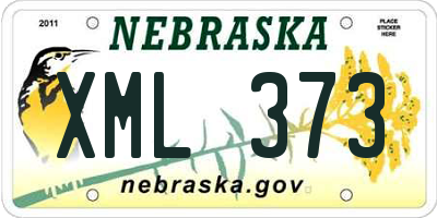 NE license plate XML373