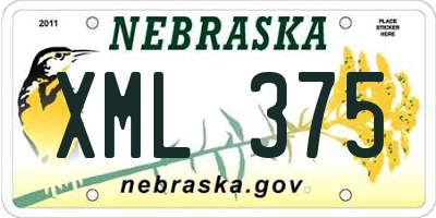 NE license plate XML375