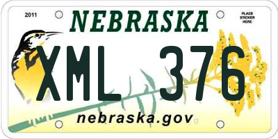 NE license plate XML376