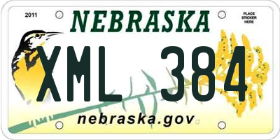 NE license plate XML384