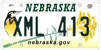 NE license plate XML413
