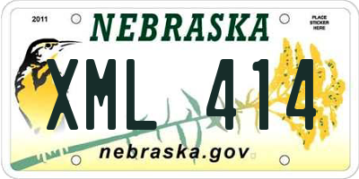 NE license plate XML414