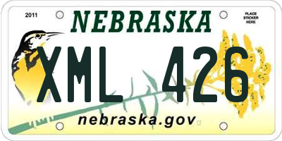NE license plate XML426