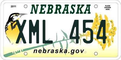 NE license plate XML454