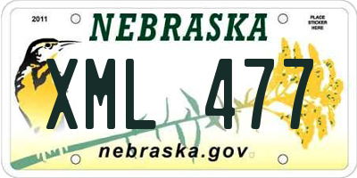 NE license plate XML477