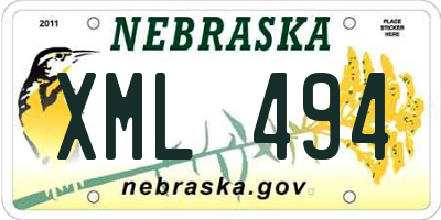 NE license plate XML494