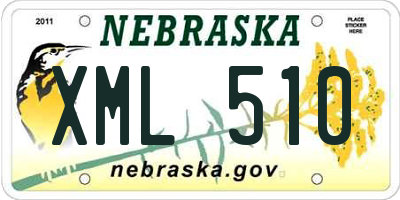 NE license plate XML510