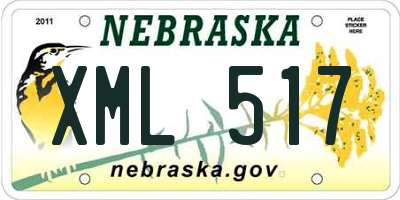 NE license plate XML517