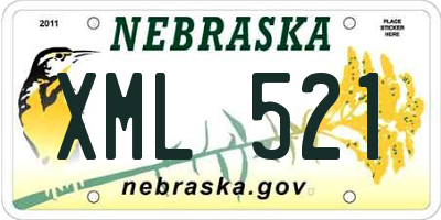 NE license plate XML521
