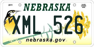 NE license plate XML526