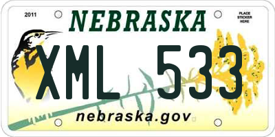 NE license plate XML533
